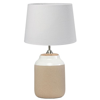 Ceramiczna lampa stołowa Lisbon 40cm z abażurem